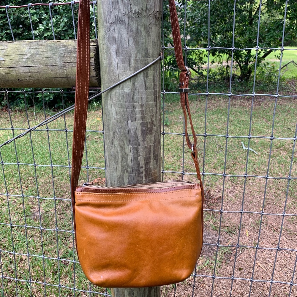 Rough & Tumble saddle leather small duffel
